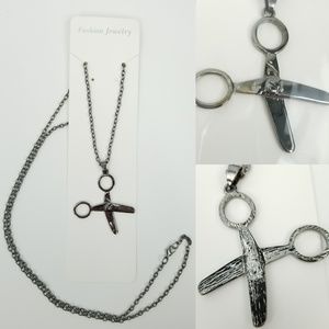 Hair Stylist Shears Scissors 35" Chain Necklace
